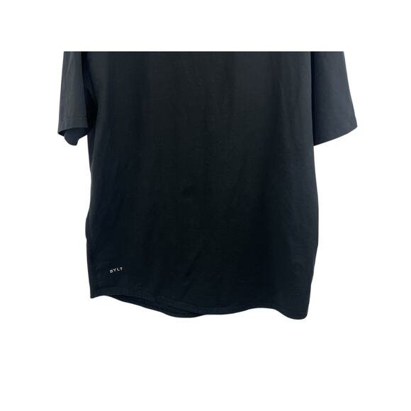 BYLT T Shirt Men’s XL Blend Black Curved Hem Short Sleeve Drop Cut Activewear - Picture 6 of 9